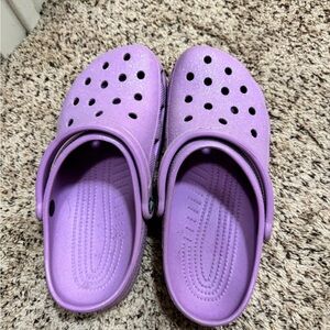 Woman glitter Purple Clogs